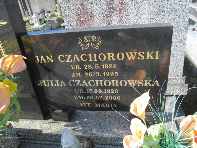 Julia Czachorowska 1920 Łask Kolumna - Grobonet - Wyszukiwarka osób pochowanych