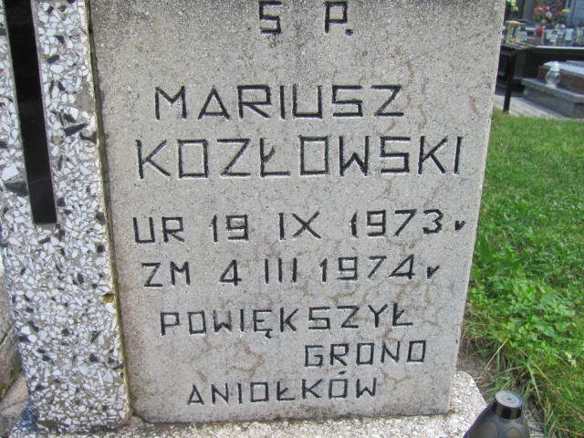 Mariusz Kozłowski 1973 Łask Kolumna - Grobonet - Wyszukiwarka osób pochowanych